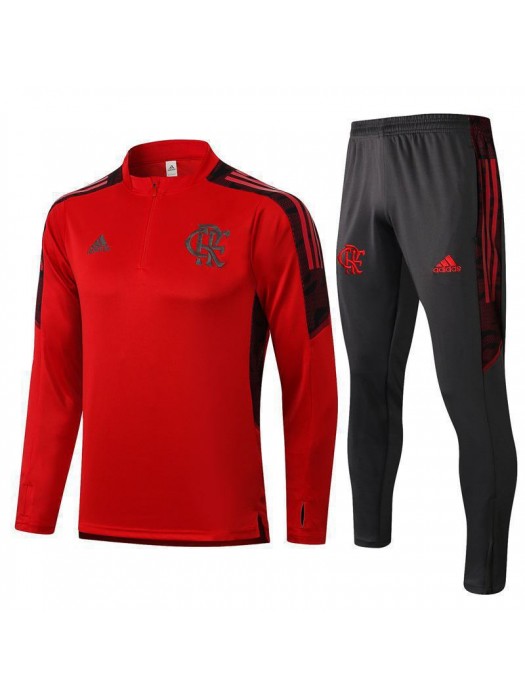 Flamengo Red Men's Soccer Tracksuit Football Kit 2021-2022