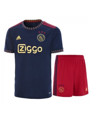 Ajax Away Kids Kit Soccer Jersey Football Shirt Youth Uniforms 2022-2023