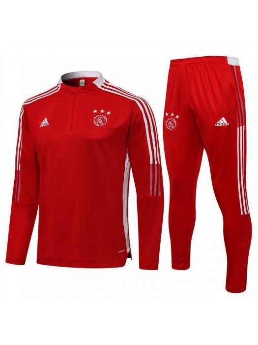 Ajax Red Men's Soccer Tracksuit Football Kit 2021-2022