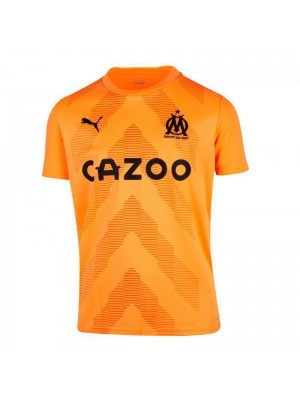 Olympique de Marseille Goalkeeper Orange Football Shirt OM Men's Soccer Jersey 2022-2023