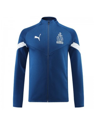 Marseille Soccer Jacket Men's Blue Football Tracksuit Set 2022-2023