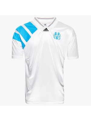 Olympique Marseille Home Retro Soccer Jersey Football Shirt 1992-1993