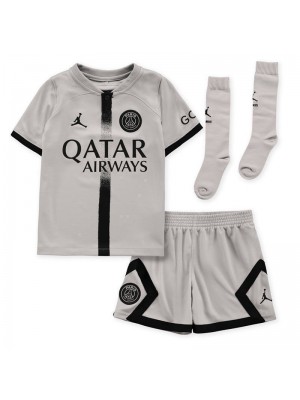 Jordan Paris Saint-Germain Away Kids Kits Soccer Jerseys Football Shirts Children Uniforms 2022-2023