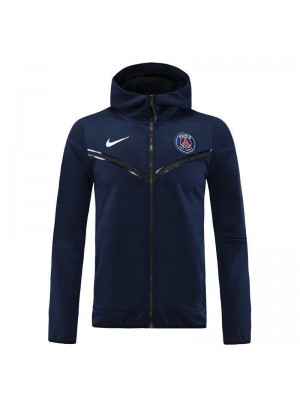 Paris Saint-Germain Soccer Hoodie Jacket Men's Royal Blue Football Tracksuit Set 2022-2023