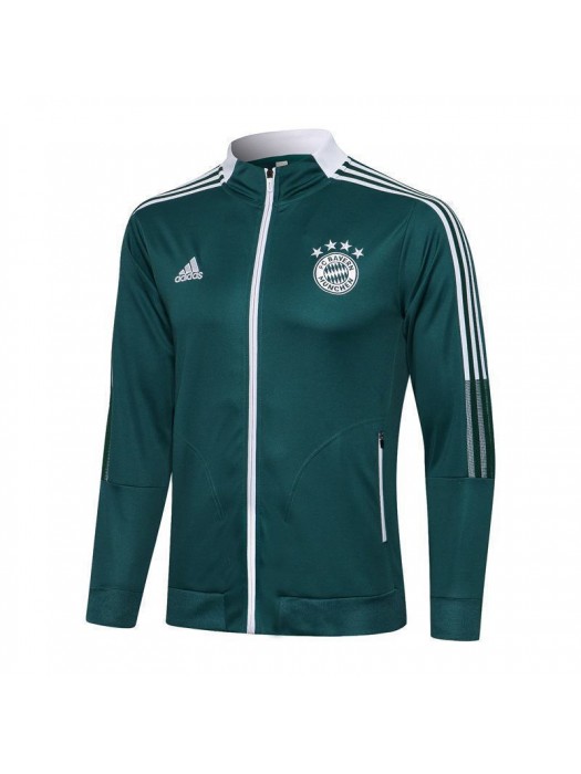 Bayern Munich Dark Green Men's Football Jacket Soccer Tracksuit 2021-2022