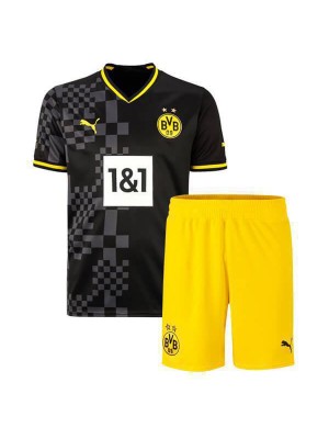 Borussia Dortmund Kids Away Kits Soccer Jersey Youth Football Shirts Child Uniforms 2022-2023