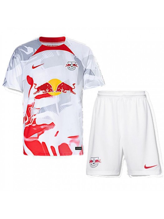 RB Leipzig Home Kids Kit Soccer Jersey Youth Football Shirts Children Uniform 2022-2023