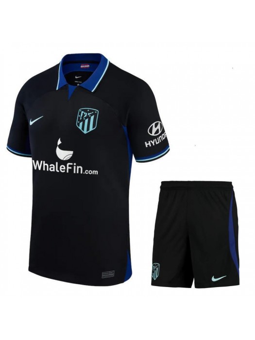Atletico Madrid Away Kids Kit Soccer Jersey Children Football Shirts Young Uniform 2022-2023