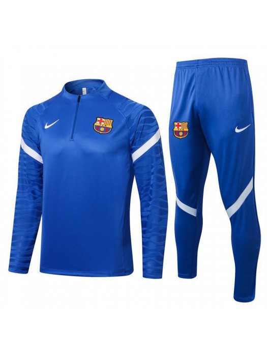 Barcelona Blue Men's Soccer Tracksuit Football Kit 2021-2022