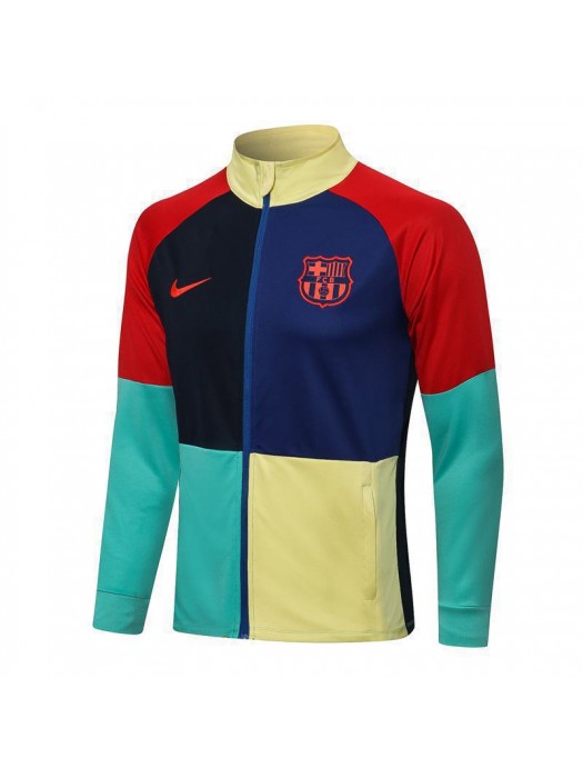 Barcelona Four Color Men's Football Jacket Soccer Tracksuit 2021-2022