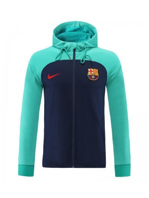 Barcelona Soccer Hoodie Jacket Men's Royal Blue Green Football Tracksuit Set 2022-2023
