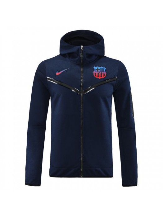 Barcelona Soccer Hoodie Jacket Men's Royal Blue Football Tracksuit Set 2022-2023