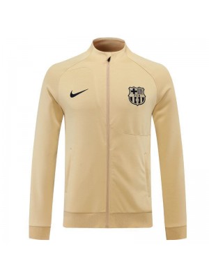 Barcelona Soccer Jacket Men's Yellow Football Tracksuit Set 2022-2023