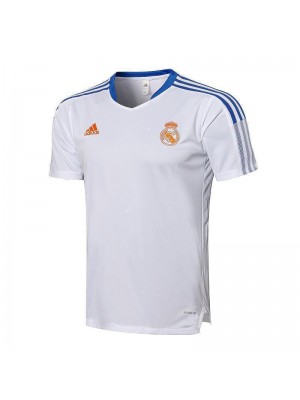 Real Madrid White Men's Soccer Training Jersey Football Uniform 2021-2022