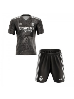 Real Madrid Y3 120TH Anniversary Black Kids Kit Soccer Jerseys Children Football Shirt Youth Uniform 2022-2023