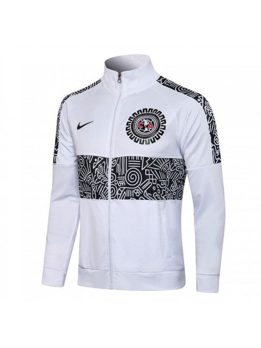 Americas Club White High Neck Soccer Jacket Pants Mens Football Tracksuit Uniforms 2021-2022