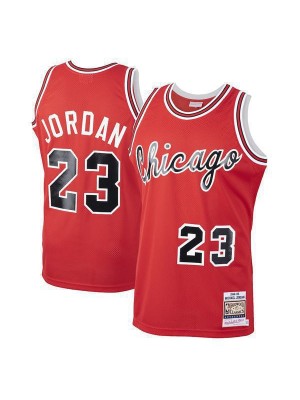 Chicago Bulls Michael Jordan 23# Mitchell&Ness Red Hardwood Classics Rookie Authentic Jersey 1984-1985