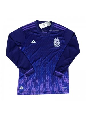 Argentina Away Long Sleeve Soccer Jersey Men's Football Uniforms World Cup Qatar 2022