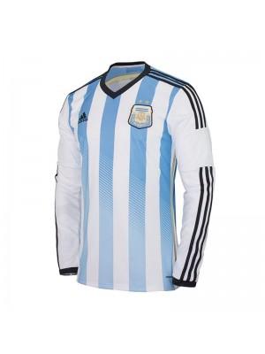 Argentina Home Long Sleeve Soccer Jersey Men's Football Uniforms World Cup Qatar 2022