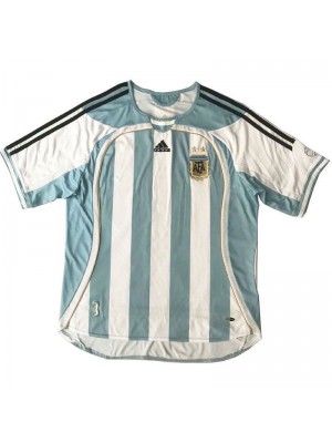 Argentina Retro Home Soccer Jerseys Mens Football Shirts Uniforms 2006
