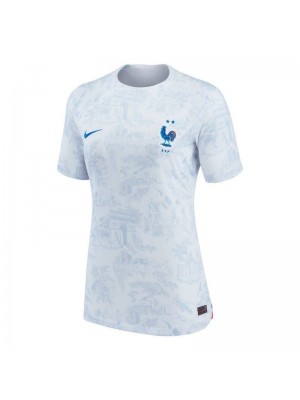 France Away Soccer Jersey Female Football Clothes Women's Uniforms World Cup Qatar 2022