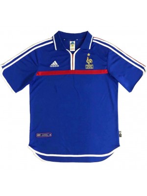 France Retro Home Soccer Jerseys Mens Football Shirts 2000