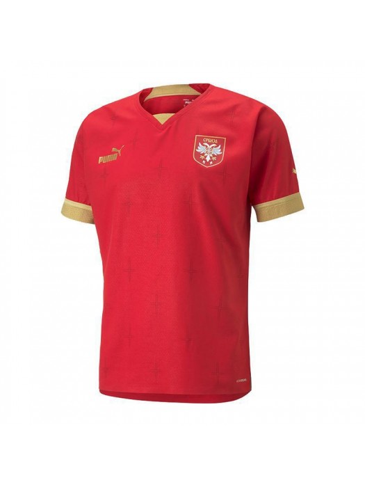 Serbia Home Soccer Jersey Men's Football Shirt FIFA World Cup Qatar 2022
