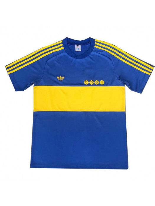 Boca Juniors Retro Home Soccer Jerseys Mens Football Shirts Uniforms 1981