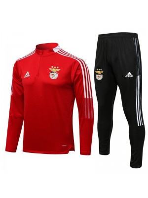 Benfica Red Men's Soccer Tracksuit Football Kit 2021-2022