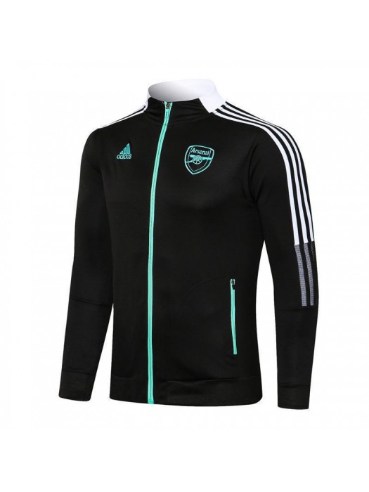 Arsenal Black Men's Football Jacket Soccer Tracksuit 2021-2022