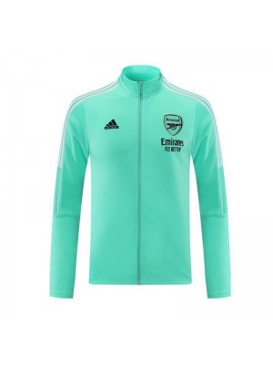 Arsenal Green Soccer Jacket Mens Football Tracksuit Training 2021-2022