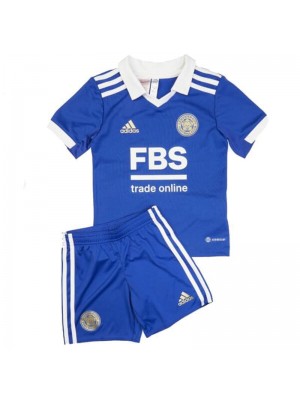 Leicester City Home Soccer Jerseys Kids Kit Football Shirts Children Uniforms 2022-2023