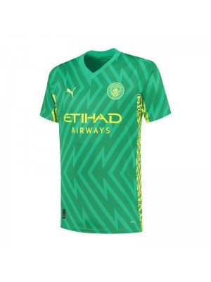 Manchester City Green Goalkeeper Soccer Jerseys Men's Football Shirts Uniforms 2023-2024