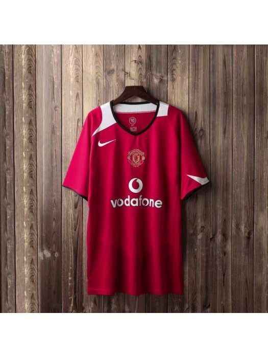 Manchester United Home Retro Mens Soccer Jersey Football Shirt 2004-2006