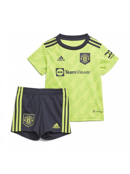 Manchester United Third Soccer Jersey Kids Kits Football Shirts Uniforms 2022-2023