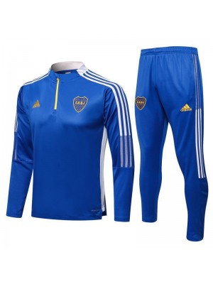 Boca Juniors Blue Men's Soccer Tracksuit Football Kit 2021-2022