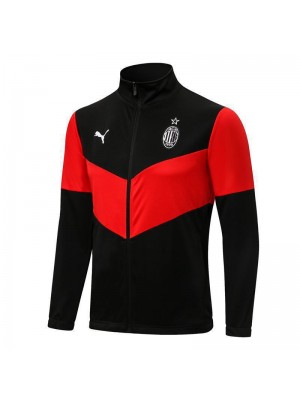 AC Milan Black-Red Men's Football Jacket Soccer Tracksuit 2021-2022