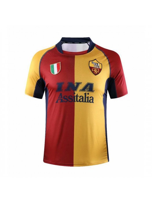 AS Roma Home Soccer Jerseys Mens Football Shirts Uniforms 2001-2002