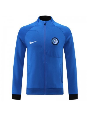 Inter Milan Soccer Jacket Men's Blue Football Tracksuit Set 2022-2023