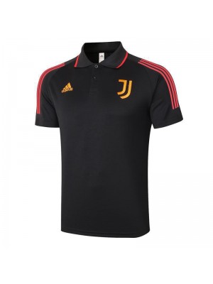 Juventus Soccer Jerseys Black Golden Logo Football Polo Uniform 2021-2022