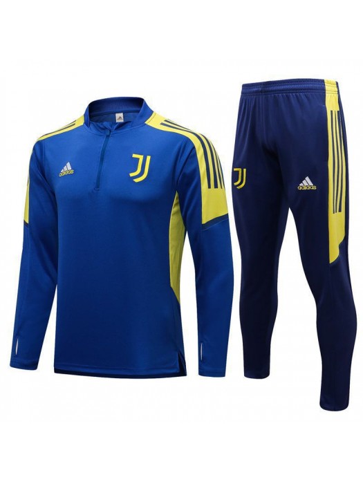 Juventus Blue Men's Soccer Tracksuit Football Kit 2021-2022