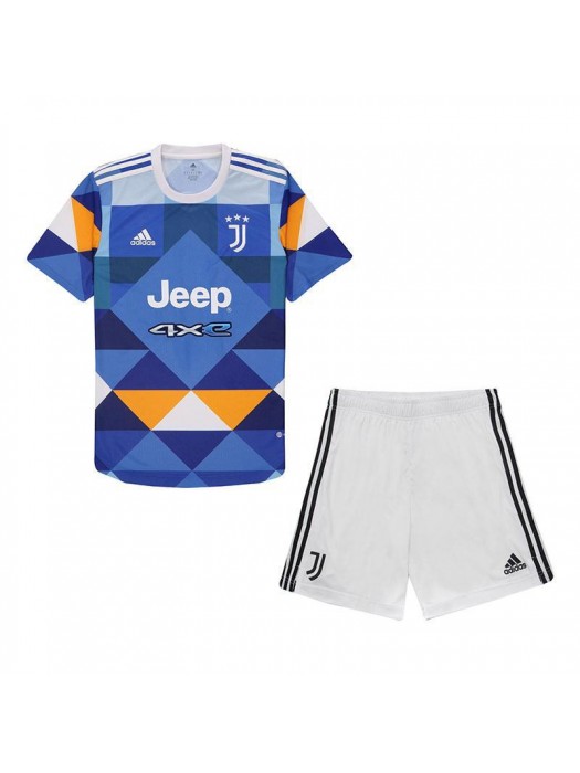 Juventus Fourth Kids Mini Kit Soccer Jersey Youth Football Shirts Children Uniform 2022-2023