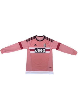 Retro Juventus Long Sleeve Soccer Jerseys Away Mens Football Shirts Uniforms 2015-2016
