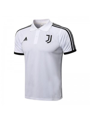 Juventus White Men's Soccer Polo Football Uniform 2021-2022