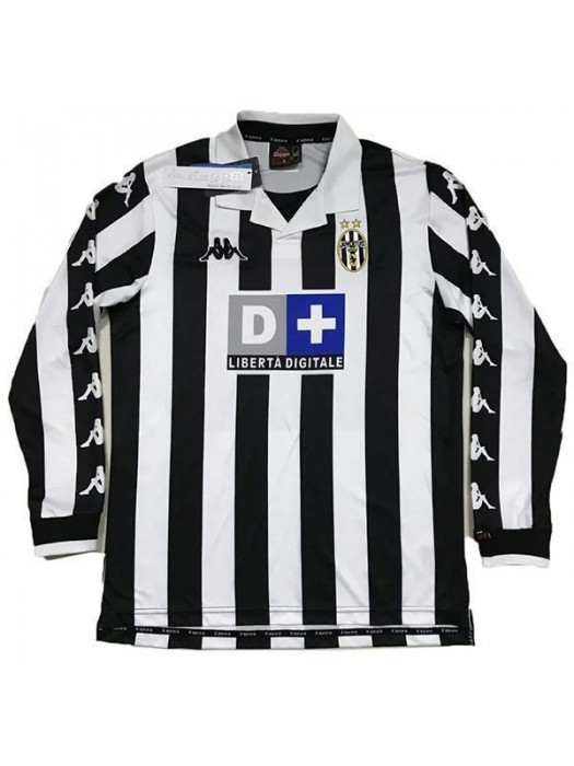 Juventus Home Long Sleeves Retro Soccer Jersey Mens Shirt 1999-2000