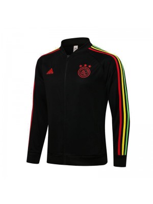 Ajax Black Men's Football Jacket Soccer Tracksuit 2021-2022