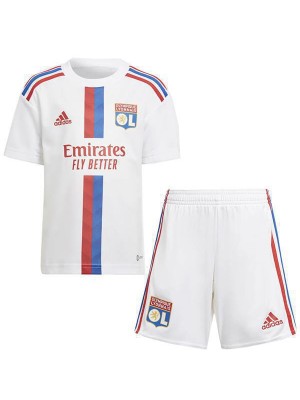 Lyon Home Kids Kit Football Shirts Child Uniforms 2022-2023