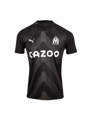 Olympique de Marseille Goalkeeper Black Football Shirt OM Men's Soccer Jersey 2022-2023