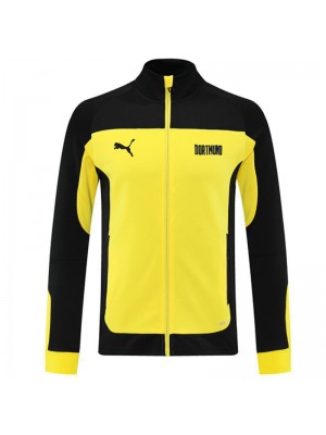 Borussia Dortmund Yellow Black Soccer Jacket Men's Football Tracksuit Training 2021-2022