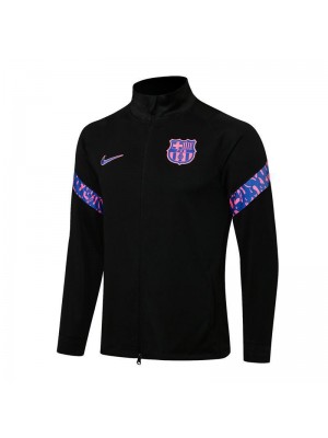 Barcelona Black Football Jacket Soccer Tracksuit 2021-2022